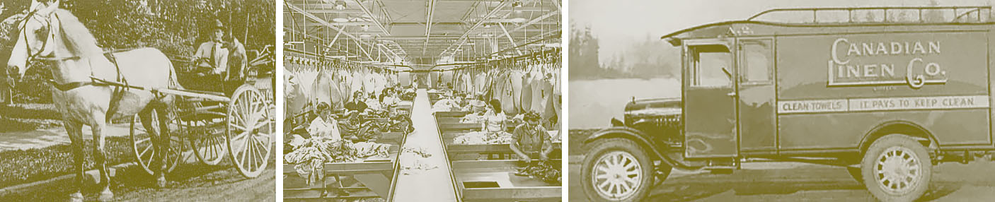 image of old fashion delivery of linens